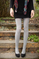 Signature Cotton Tights - Heather Slate 