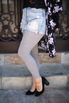 Signature Cotton Leggings - Heather Slate 