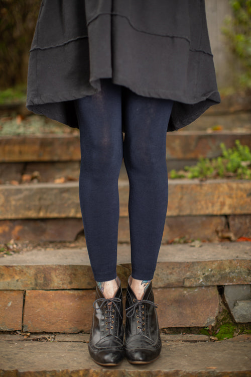 Signature Cotton Leggings - Navy
