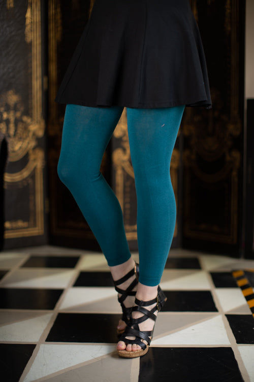 Signature Cotton Leggings - Peacock