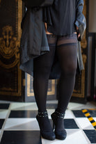 Vital Opaque Stocking with Stay Up Lace Top 
