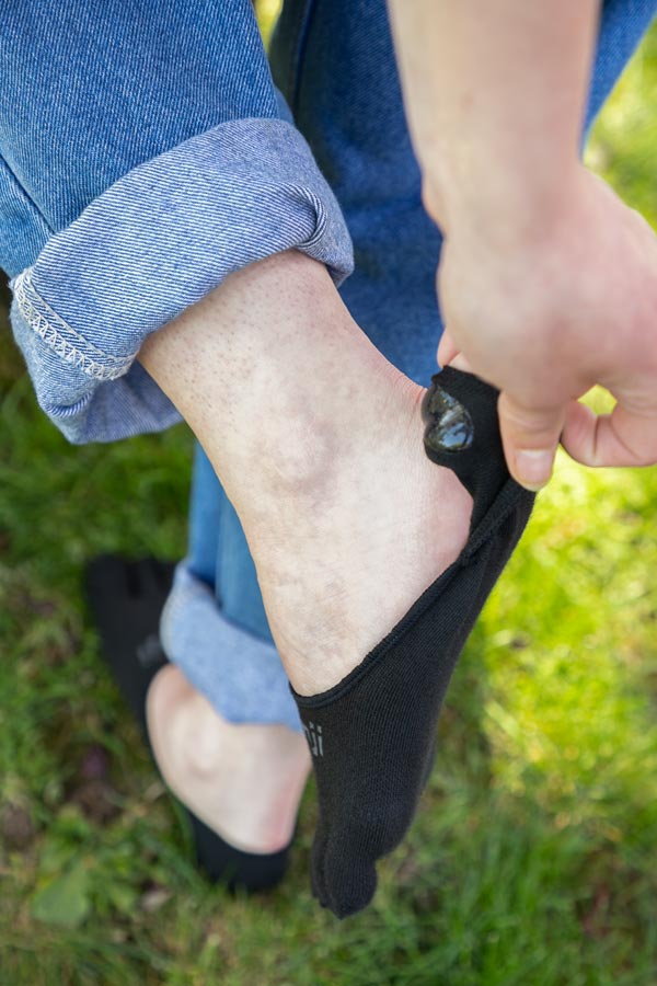 Lightweight Hidden Toe Socks - Black