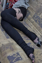 Long Cuffable Scrunchable Leg Warmers - Black