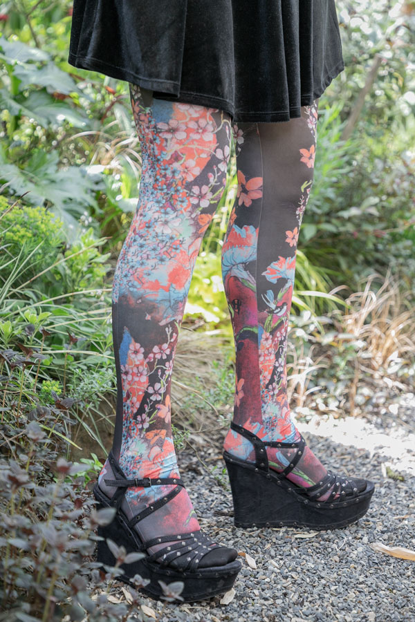 Petit Matin Printed Tights