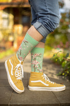 Cherry Blossom Crew - Cameo Green - large