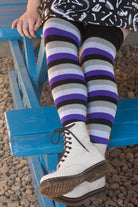 Original Pride Thigh High Socks - Asexual