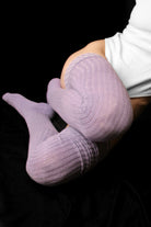 Ribbed M Stockings - Lilac