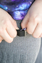 Extra Long Simply Adjustable Sock Garters - Black 