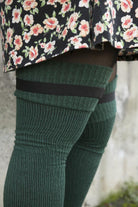 Extra Long Simply Adjustable Sock Garters - Black
