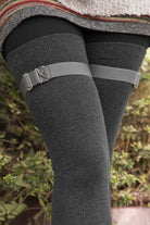 Extra Long Simply Adjustable Sock Garters - Grey