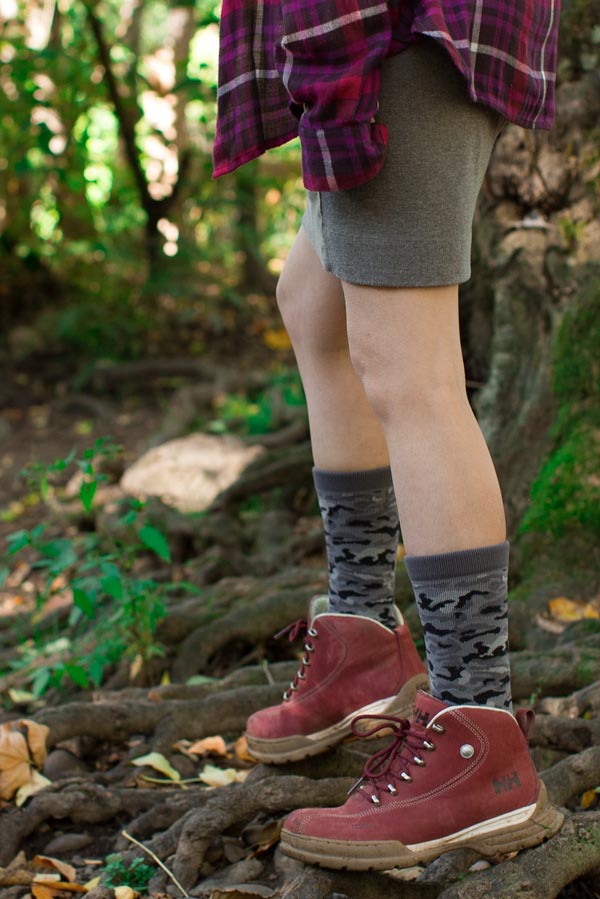 Crosspoint Camo Waterproof Socks - Grey