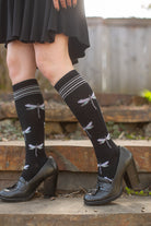 Dragonfly Compression Knee High - Black
