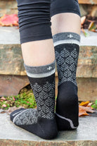 Bunion Relief Tabi Crew - Black/Grey - 