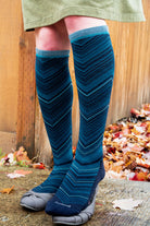 Full Flattery Compression Knee High - Navy