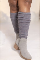 Space Dyed Scrunchy Socks - Dusty Purple/Rose