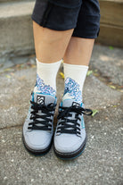 Hokusai Tabi Socks - Ivory