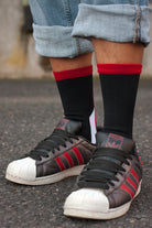 Team Spirit Socks - Black & Red - large